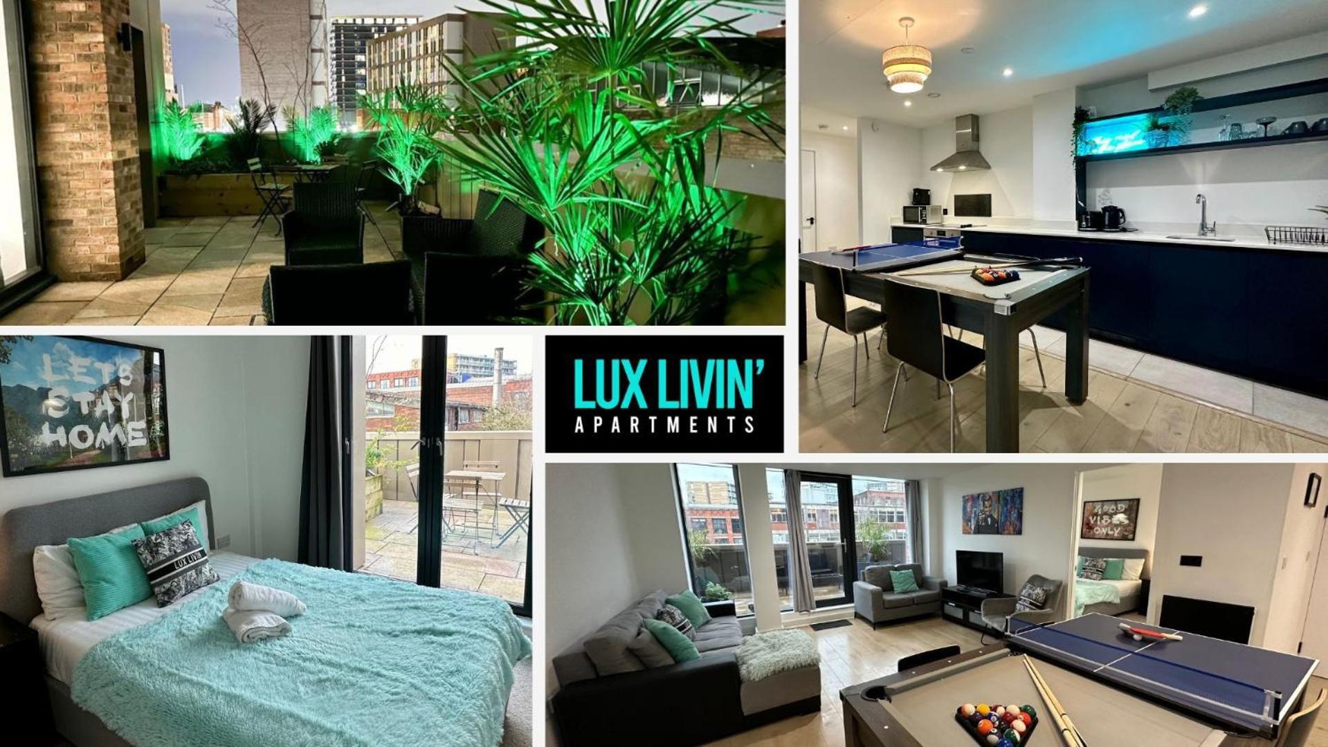 Lux Livin' Apartments - Luxury 2 Bed Apartment With Sky Garden Manchester Dış mekan fotoğraf