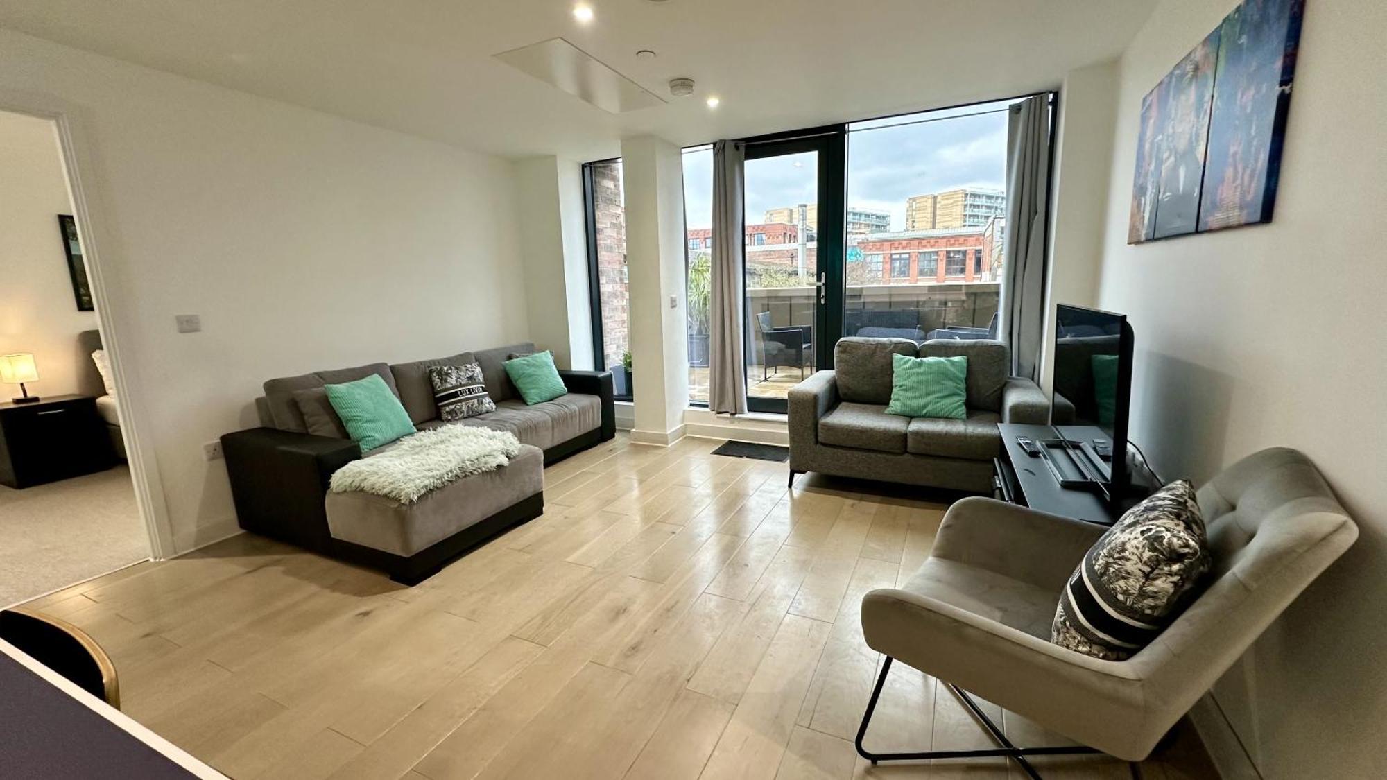 Lux Livin' Apartments - Luxury 2 Bed Apartment With Sky Garden Manchester Dış mekan fotoğraf